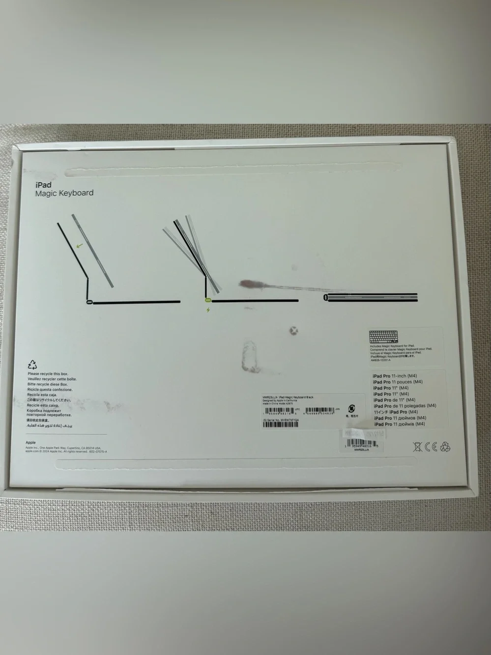 Apple iPad Magic Keyboard - Black EMPTY BOX